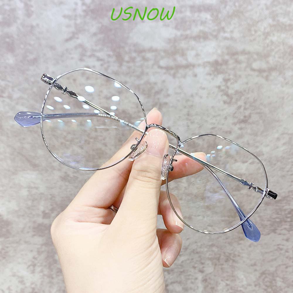 Kính Đọc Sách Gọng Kim Loại Đơn Giản Chống Bức Xạ Phong Cách Hàn Quốc