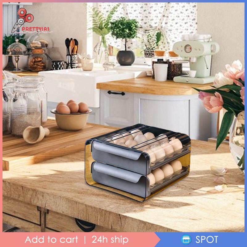 1 Hộp Đựng Trứng Trong Suốt Có Tay Cầm Tiện Dụng