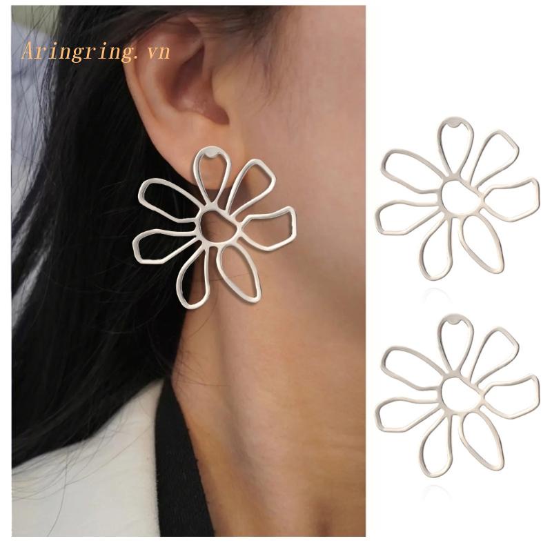 1 Đôi Bông Tai Hình Hoa Thời Trang Nữ Tính
