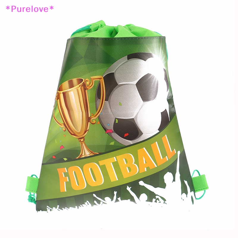 1 Balo Dây Rút Đựng Quà Hình Quả Bóng Đá Dành Cho Bé Trai Mới