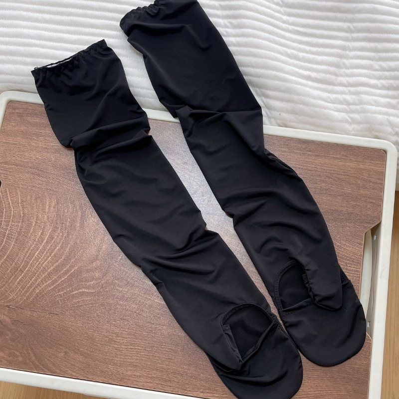 Găng Tay Chống Nắng Bằng Lụa Lạnh Màu Trơn Dáng Rộng Sang Trọng Cho Nữ