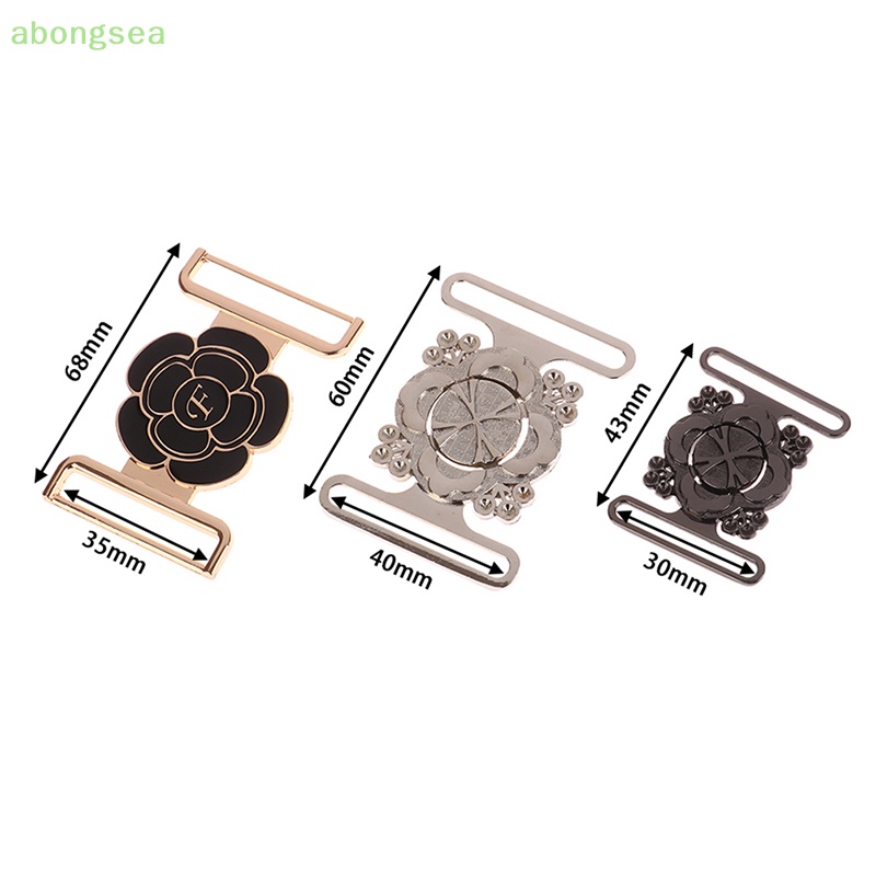1 Bộ Khóa Dây Thắt Lưng Ba Lô 30 / 35 / 40mm Bằng Kim Loại Hình Hoa Có Thể Điều Chỉnh