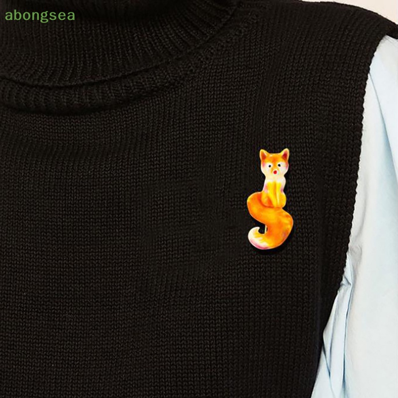 1 Huy Hiệu Cài Áo Hình Con Cáo Thời Trang