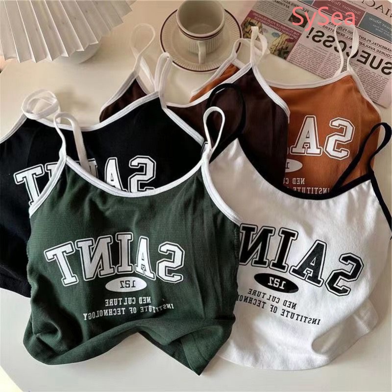 Áo Dây In Chữ Thời Trang Mùa Hè Dành Cho Nữ