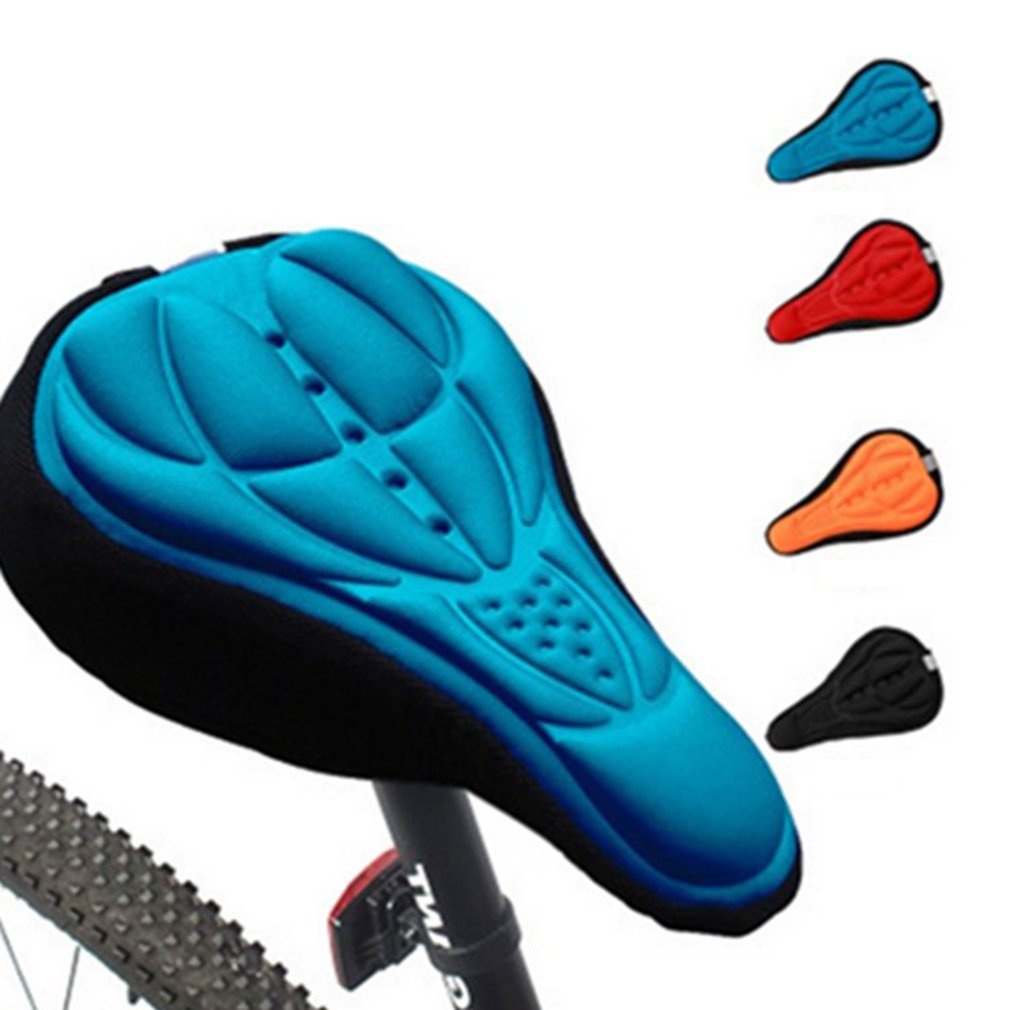 Bike Saddle Cover Comfortable Comfort 3D Mtb Soft Silicone Gel Protection Bicycle Cushion [Q/10]