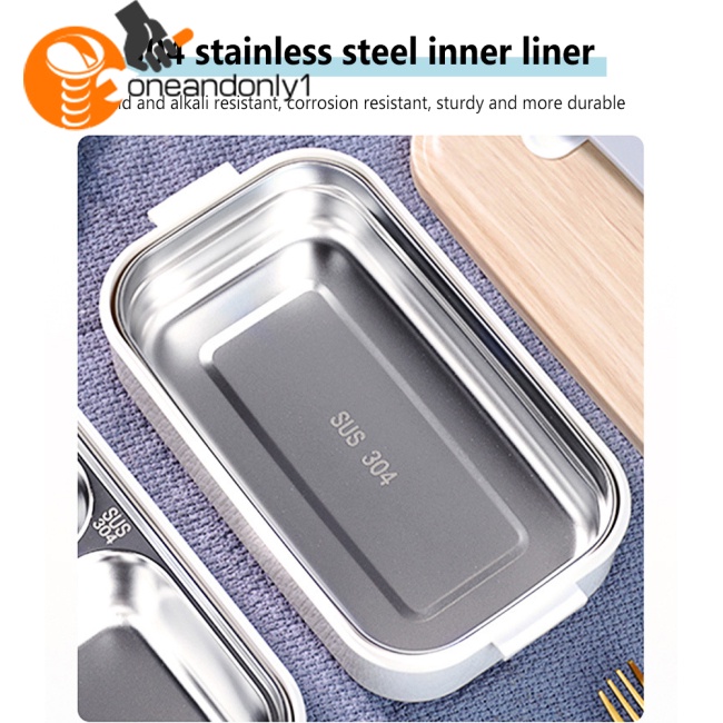 Hộp cơm 2 Tầng Sức Chứa Lớn Có Tay Cầm Tiện Dụng Cho Học Sinh / Đi Học / Du Lịch