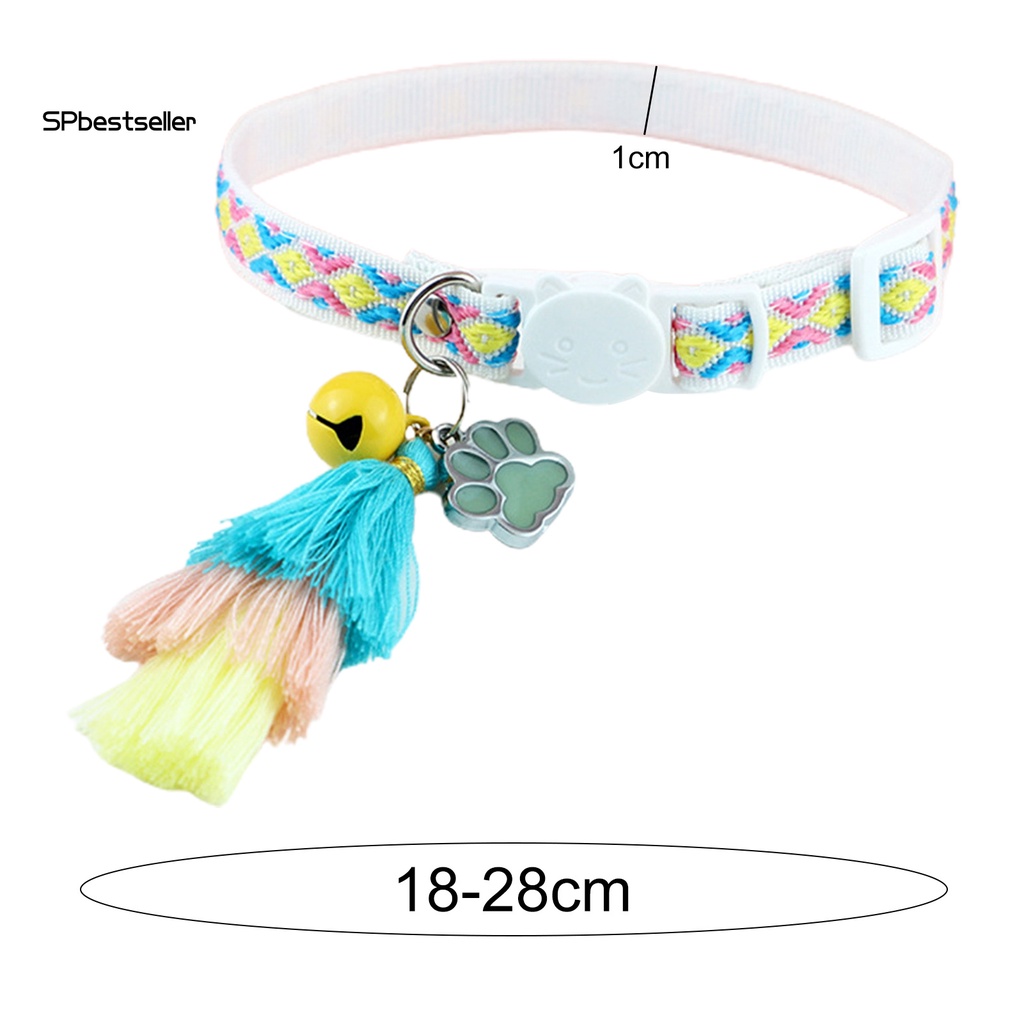 Vòng Cổ Polyester Thiết Kế Tua Rua Không Gây Kích Ứng Có Thể Điều Chỉnh Cho Thú Cưng