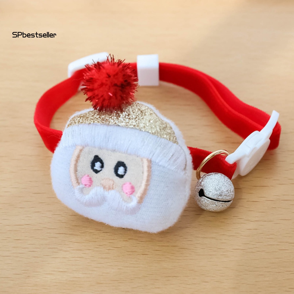 Vòng Cổ Gắn Chuông Trang Trí Giáng Sinh Thân Thiện Với Da Cho Mèo Cưng