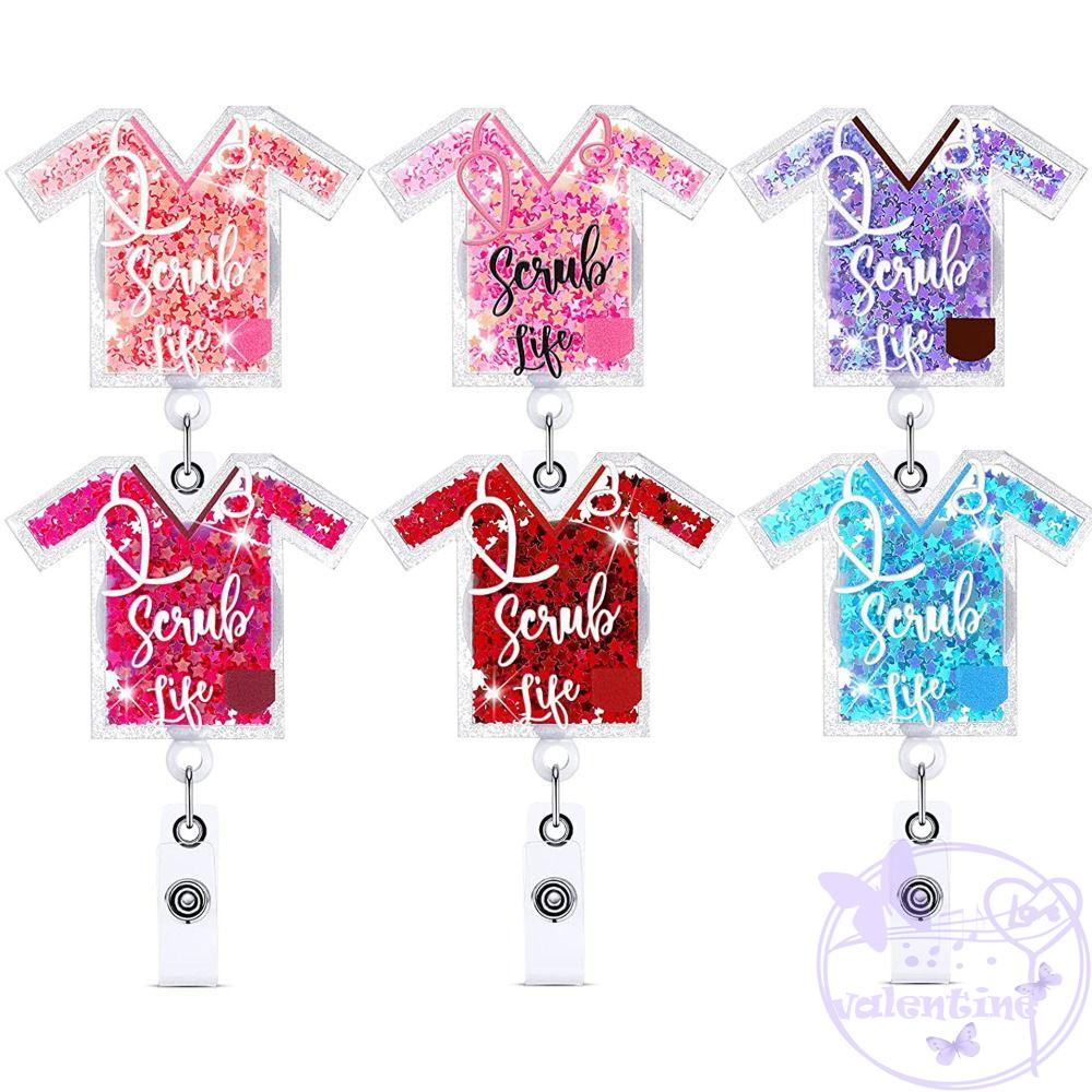 Giá Đỡ Tên Bằng Acrylic Có Kim Tuyến Chảy Gắn Huy Hiệu Cho Y Tá / Bác Sĩ