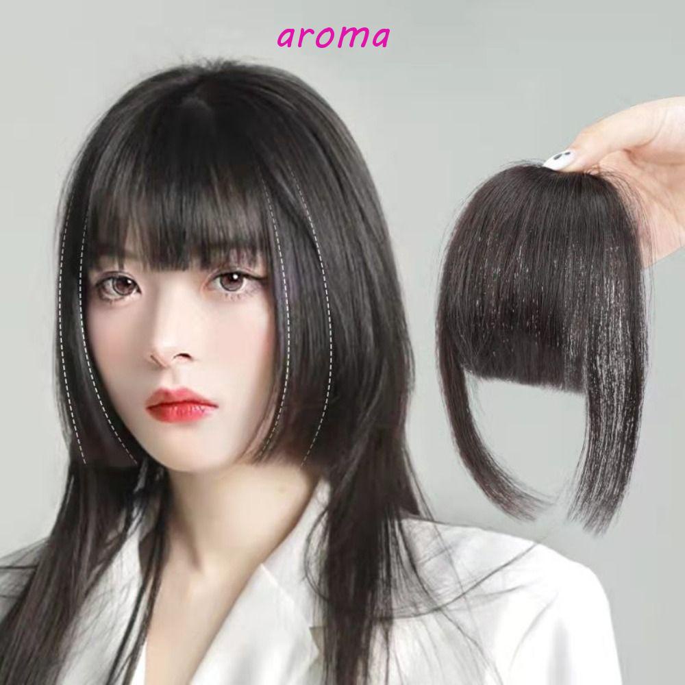 Tóc Giả Bằng Sợi Tổng Hợp Màu Đen / Nâu Tự Nhiên Dày Dặn