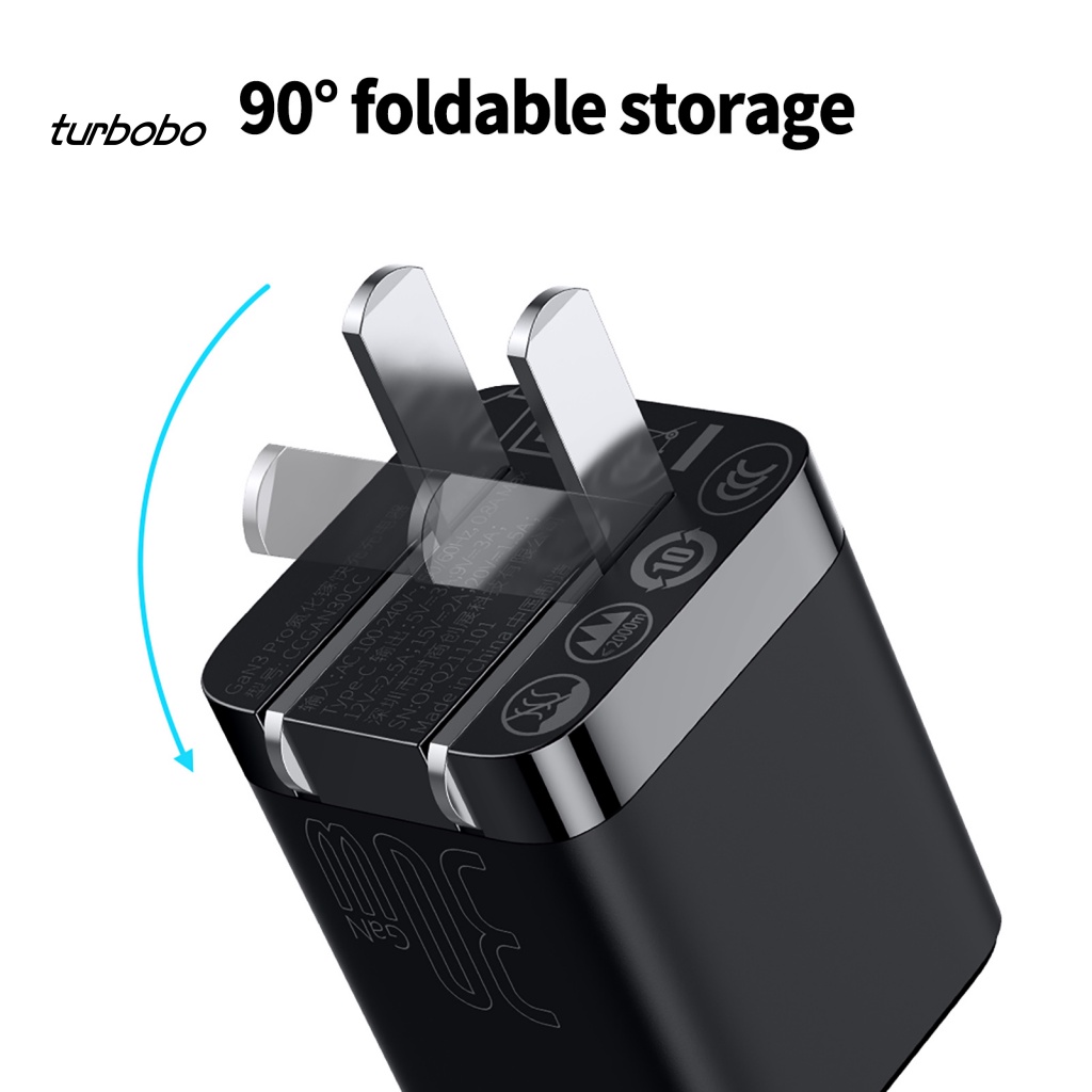 Đế Sạc Điện Thoại / Máy Tính Bảng Mini Chống Sốc Gấp Gọn Linh Hoạt PD30W