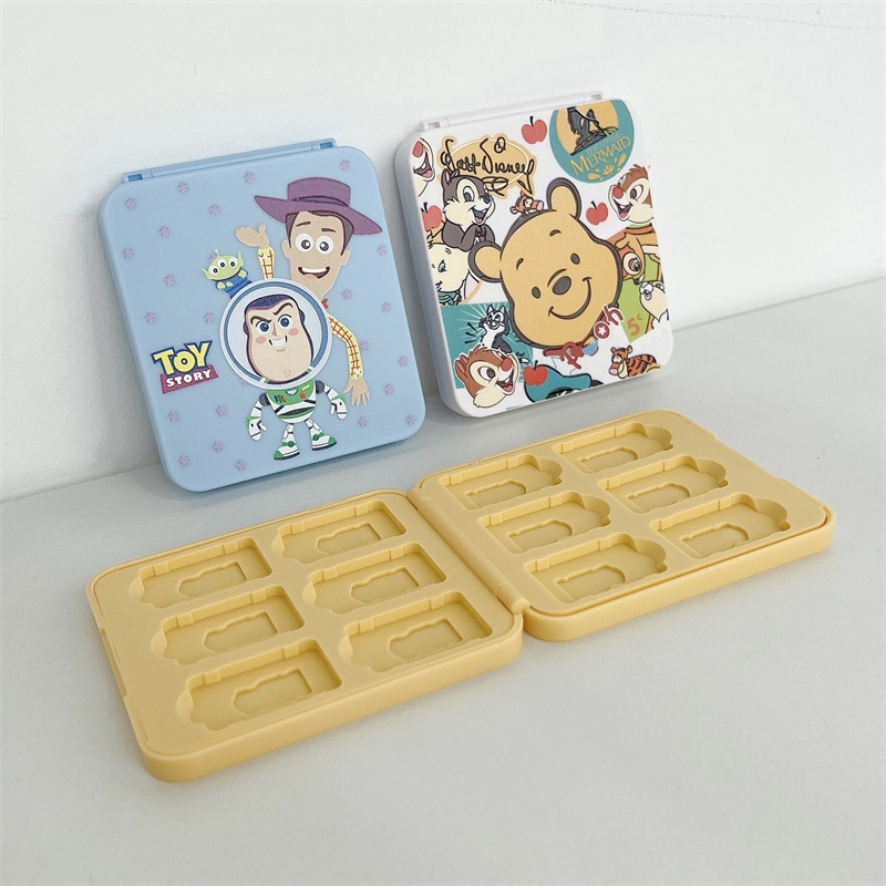 Ốp Bảo Vệ Máy Chơi Game Switch 12 Ngăn Họa Tiết Hoạt Hình Dễ Thương