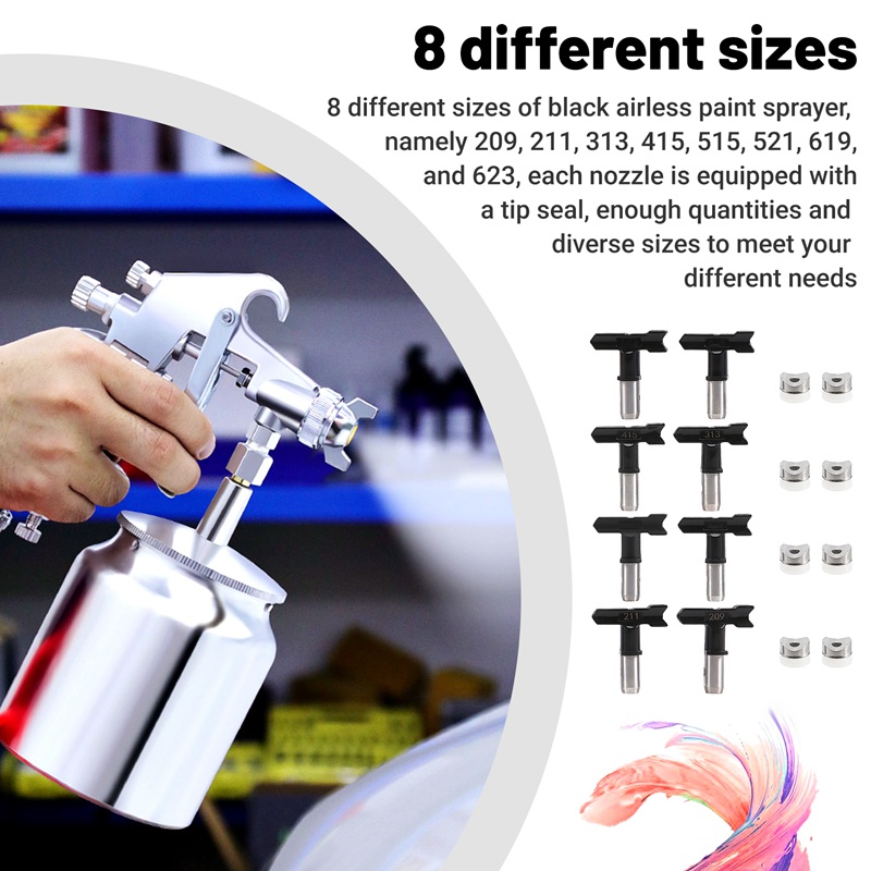 Set 8 Đầu Phun Sơn Tiện Lợi