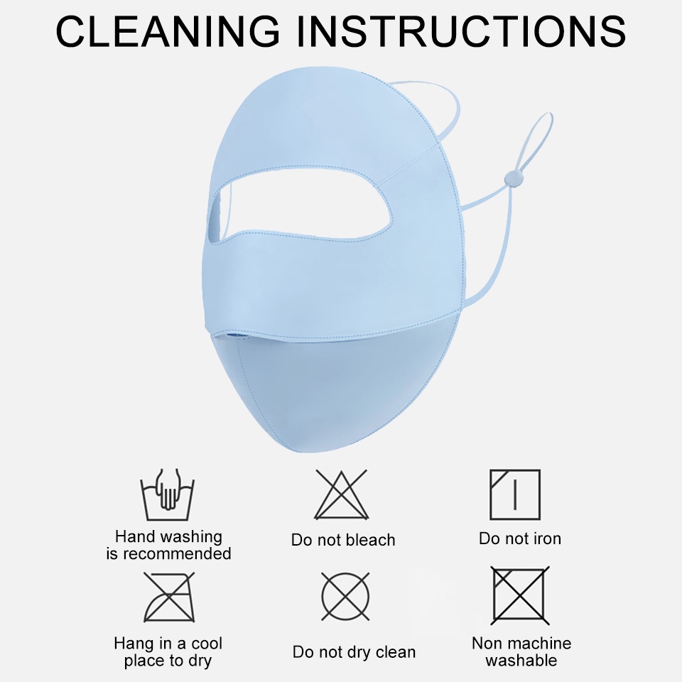 Khẩu Trang Kini Bằng Lụa Lạnh Mỏng Thoáng Khí Chống Tia UV Bảo Vệ Toàn Diện Cho Nữ