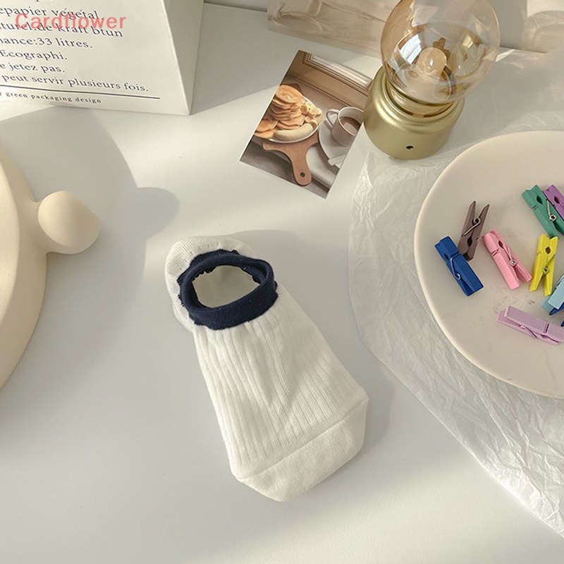 &lt; Cardflower &gt; Vớ Thuyền Mỏng Thoáng Khí Phối Màu Kẹo Ngọt Đa Dạng Thời Trang Mùa Hè Mới Cho Nữ