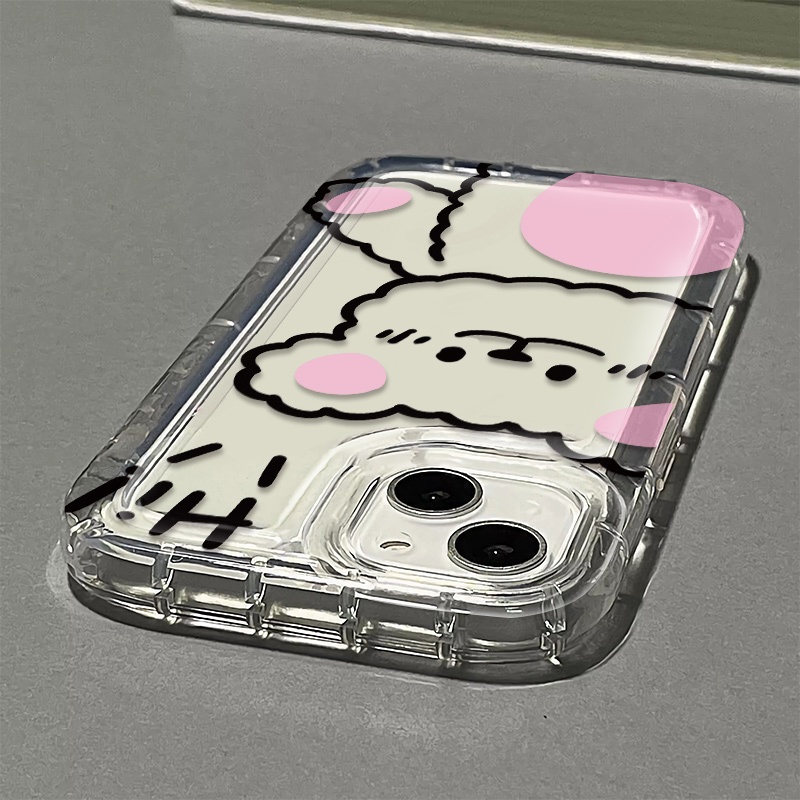 Ốp Điện Thoại TPU Silicon Mềm Trong Suốt Chống Sốc Hình Gấu Cho IPhone 14 13 12 11 Pro XR X XS Max 8 + 7 Plus