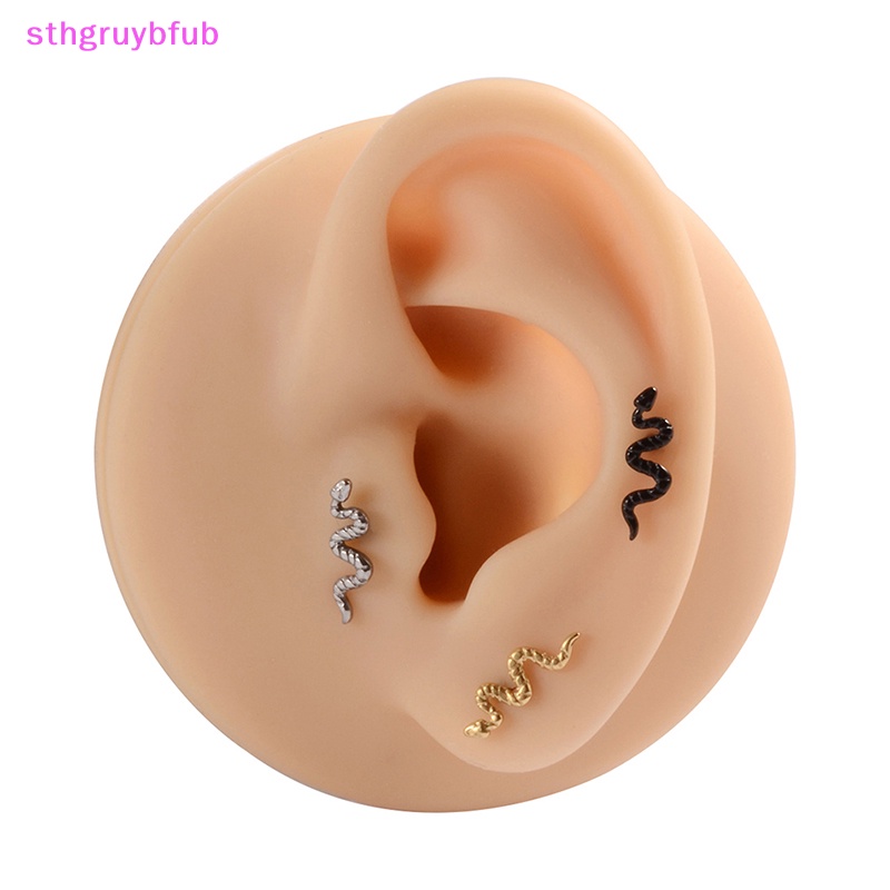 Khuyên Xỏ Sụn Tai / Môi / Cơ Thể Bằng Titan Hình Rắn Độc Đáo