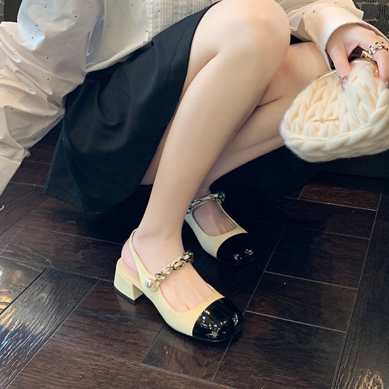 GIÀY CAO GÓT NỮ Pháp Giày búp bê giày lolita AB2444