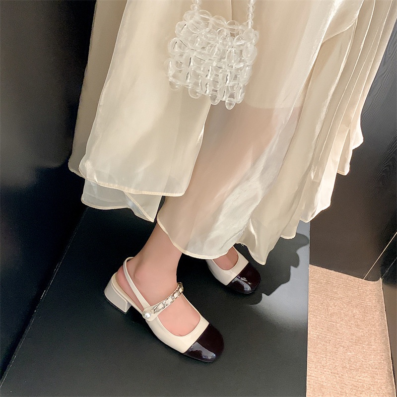 GIÀY CAO GÓT NỮ Pháp Giày búp bê giày lolita AB2444