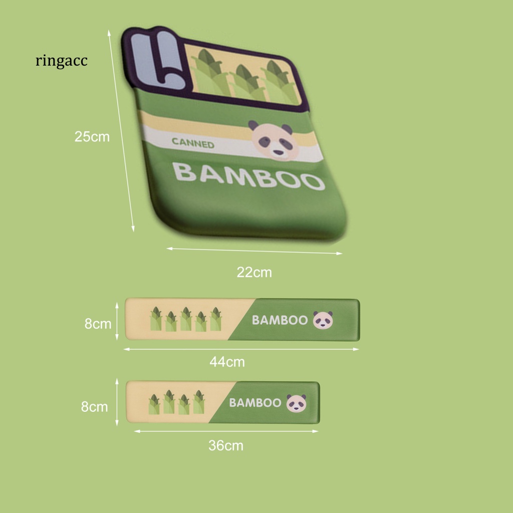 Tấm Lót Chuột Và Bàn Phím Silicone Chống Trượt Hình Gấu Trúc Hoạt Hình Dễ Thương