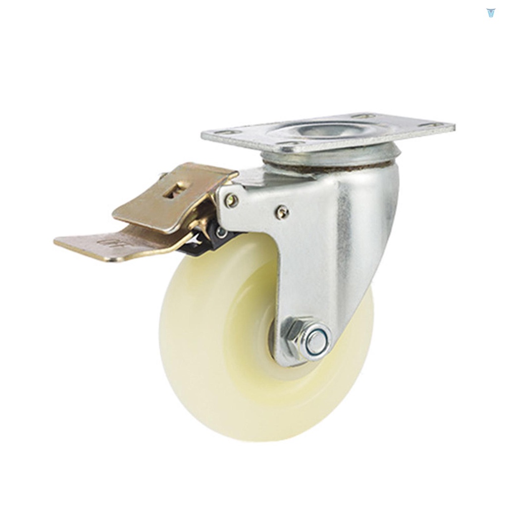 Bánh Xe Lăn Bằng Nylon Chịu Tải Nặng 220 Lbs 5 Inch Không Gây Tiếng Ồn Kèm Phanh