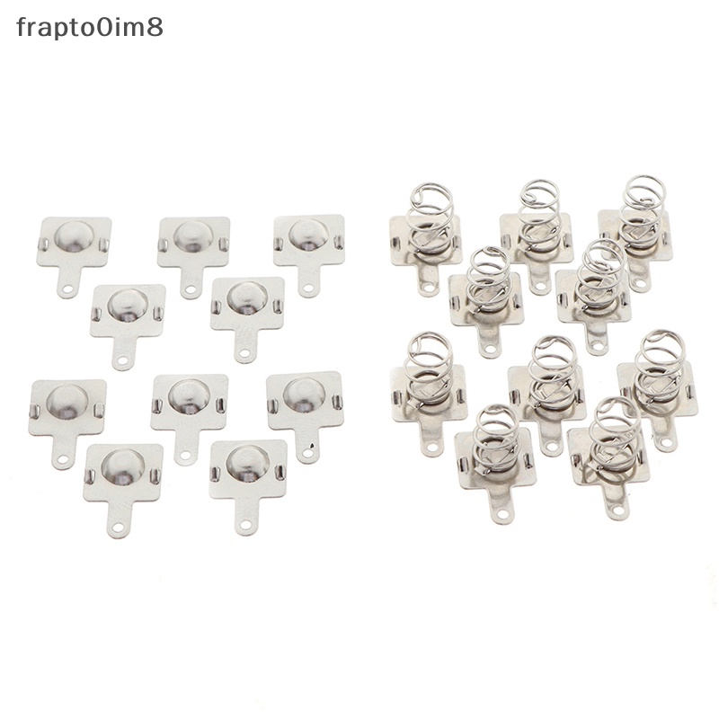 10 cặp thay thế kim loại pin mùa xuân liên hệ với tấm cho AA AAA pin mới