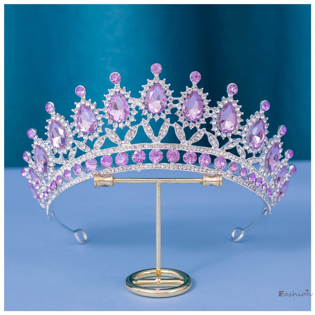 Vương Miện Cài Tóc Đính Đá Lấp Lánh Sang Trọng