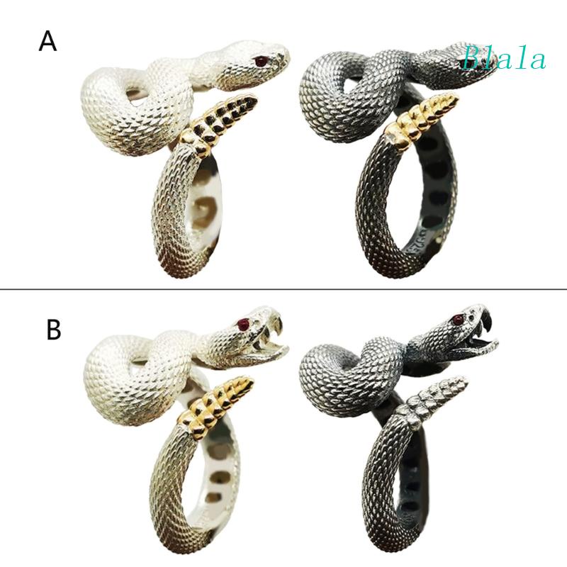 Bộ 2 Nhẫn Hình Rắn Thời Trang Có Thể Điều Chỉnh Kích Cỡ