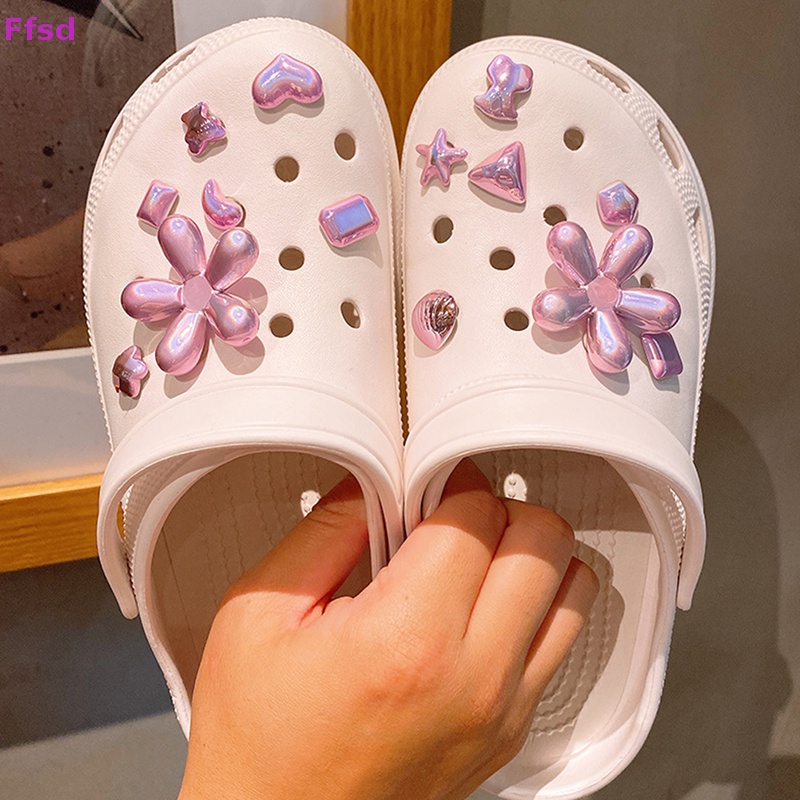 1 Bộ Phụ Kiện Trang Trí Giày Hình Hoa / Giày Croc Hoạt Hình Dễ Thương Có Thể Tháo Rời DIY Làm Quà Tặng Lễ Hội Cho Trẻ Em * Bán Chạy