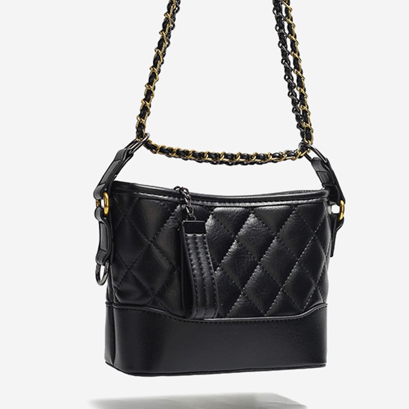 Ielgy Túi Xách Đeo Vai Trọng Lượng Nhẹ Họa Tiết Hình Thoi Phối Dây Xích Nhỏ Nhắn Phong Cách Cao Cấp Cho Nữ