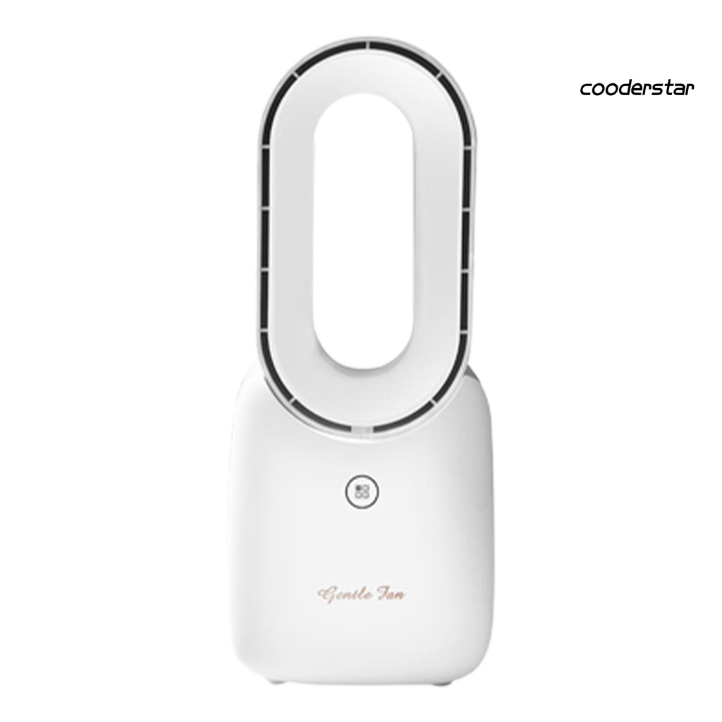 1 Bộ Quạt Không Cánh 4 Tốc Độ 2500mAh Có Đèn LED Điều Khiển Cảm Ứng