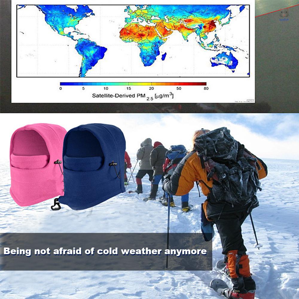 Mũ Trùm Mặt Bằng Lông Cừu Dày Dặn Chống Gió Giữ Ấm Mùa Đông