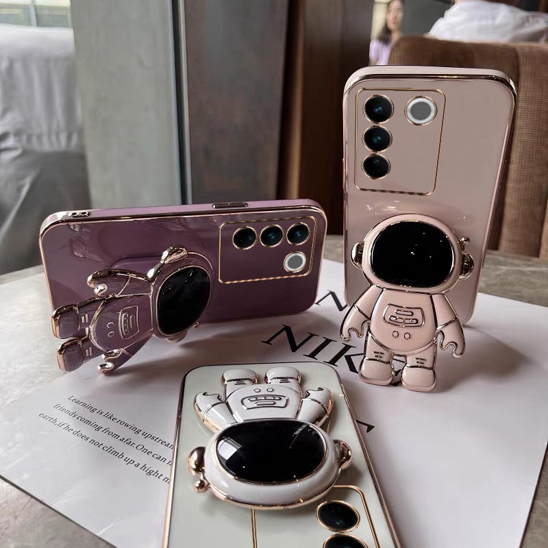 Ốp lưng Vivo V27 5G V27E Ốp Điện Thoại Có Giá Đỡ Hình Phi Hành Gia Cho Vivo V27 / V25 / V25E / V23 5G / V20 SE / V15 / V19 / V19 NEO YHY