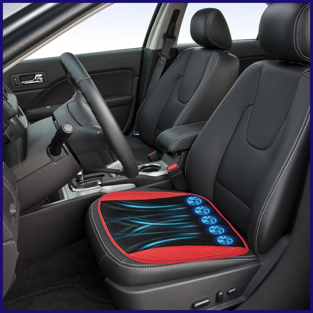 Đệm Làm Mát Mùa Hè Với 5 Quạt 3 Tốc Độ Thông Gió Cho Ghế Ngồi Xe Hơi hdjvn hdjvn