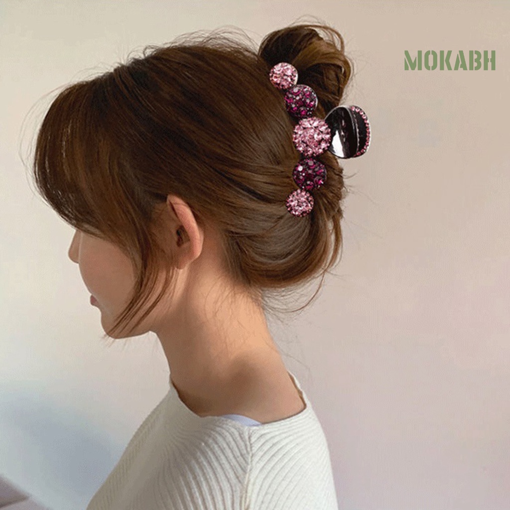 Kẹp Tóc Càng Cua Đính Đá Lấp Lánh Màu Sắc Tươi Sáng