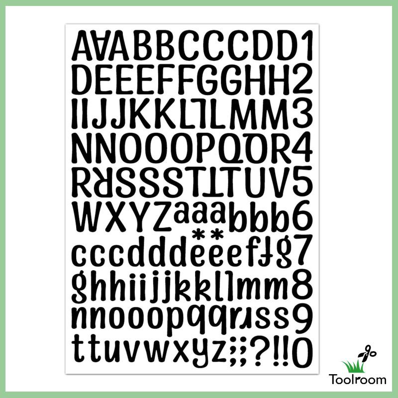 Nhãn Dán Chữ Số Vinyl Tự Dính Trang Trí Xe Hơi Trong Nhà