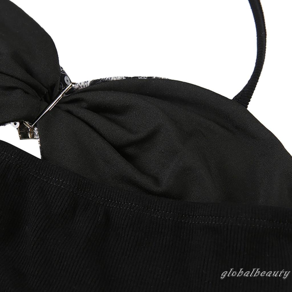 Áo Croptop Hai Dây Không Tay In Họa Tiết Da Báo Phong Cách Đường Phố Cho Nữ