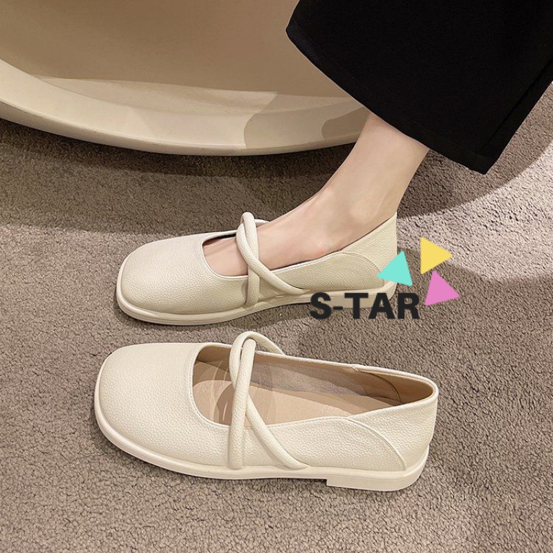 Giày Búp Bê Da Mềm Đế Bằng Thời Trang Xuân Hè 2023 Cho Nữ