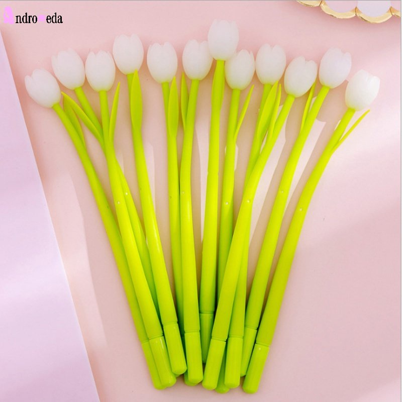 Bút Mực Đen Ngòi 0.5mm Hình Hoa Tulip Ngộ Nghĩnh