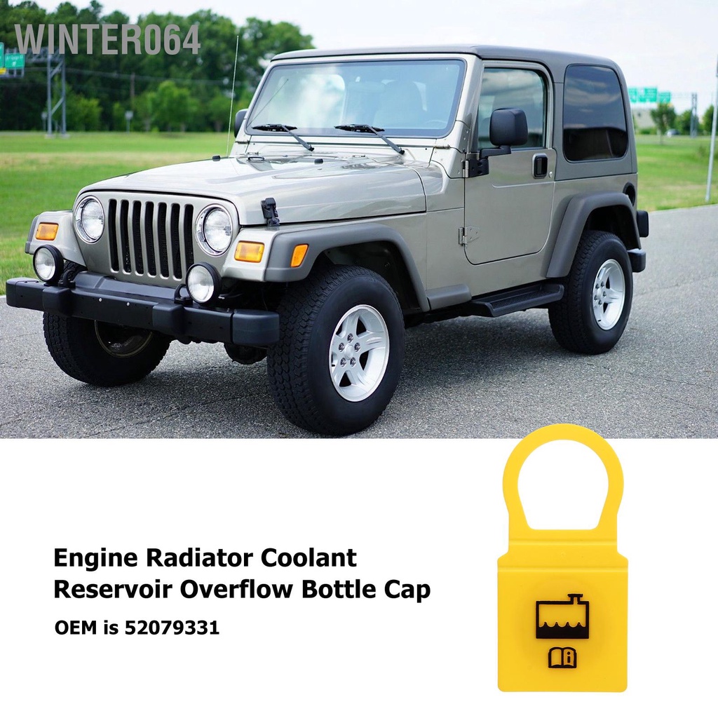 Winter064 Bình Chứa Nước Làm Mát Động Cơ Tràn Nắp Chai Phục Hồi Bộ Tản Nhiệt 52079331 Thay Thế Cho Xe Jeep