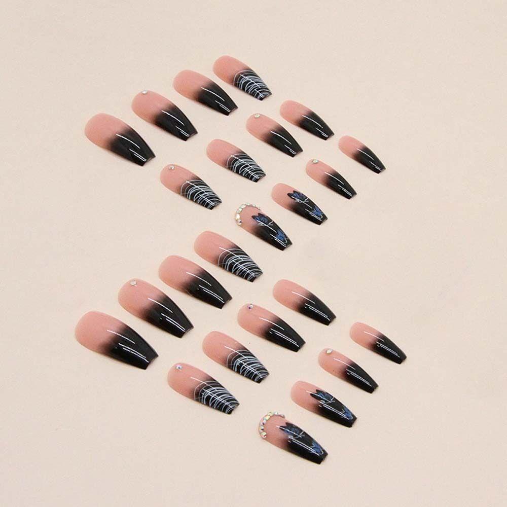 Móng Tay Giả Hình Bướm Thời Trang Pháp Độc Đáo