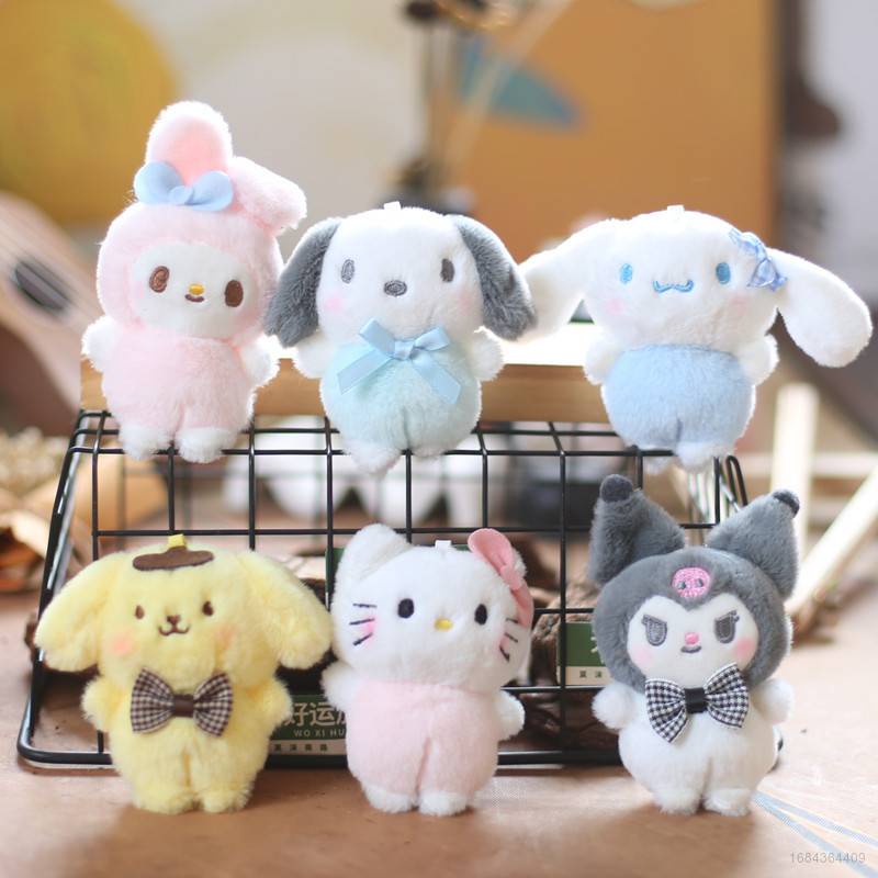 Thú Nhồi Bông Hình Nhân Vật Hoạt Hình Sanrio Kuromi Melody Cinnamoroll Cho Bé Gái YS2 SY2
