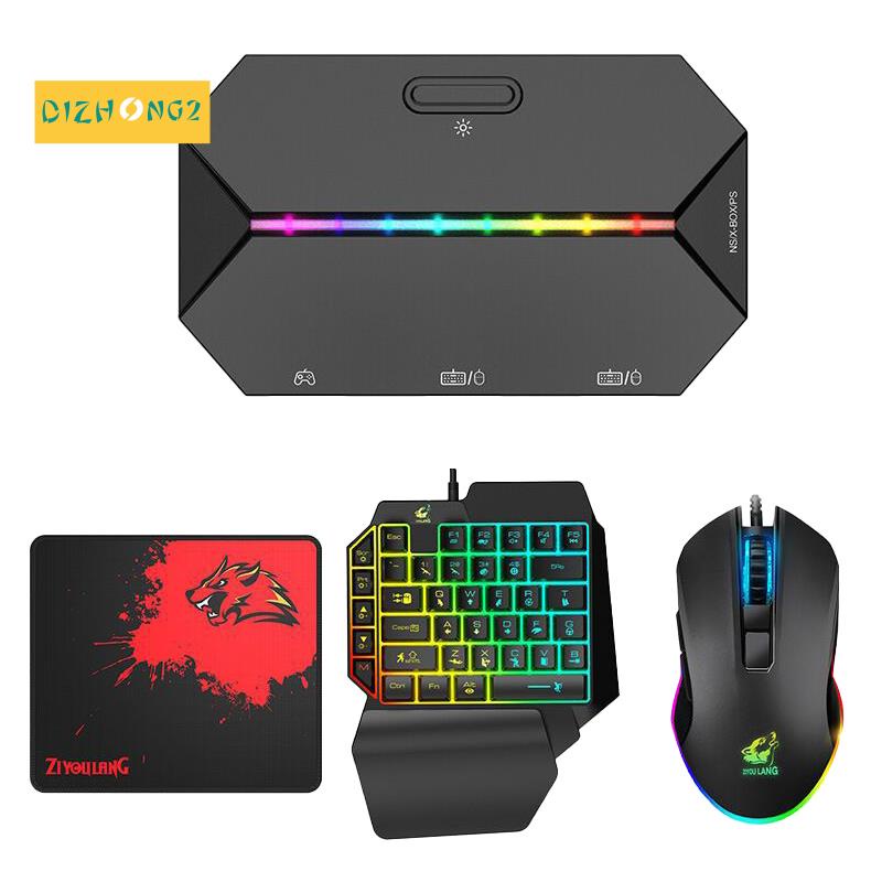 Bộ chuyển đổi ZIYOU LANG G6L 'Bàn phím một tay 'Mouse 'Bộ đệm chuột để chuyển đổi Xbox PS4 5 Bộ chuyển đổi Gamepad