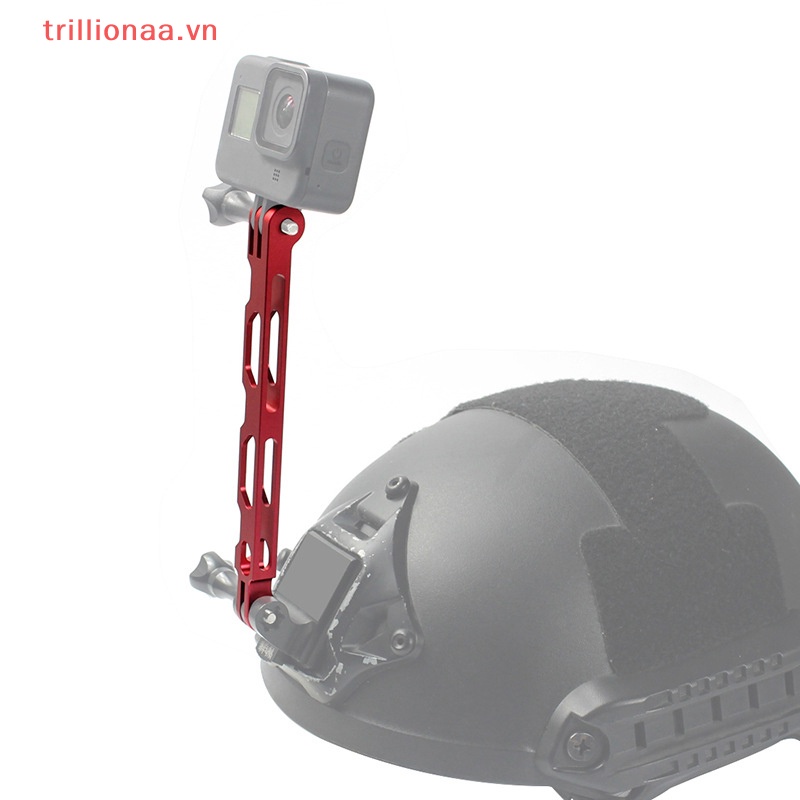 Thanh Nối Dài Bằng Hợp Kim Nhôm Gắn Nón Bảo Hiểm Cho Gopro 9 8 7 6 CNC