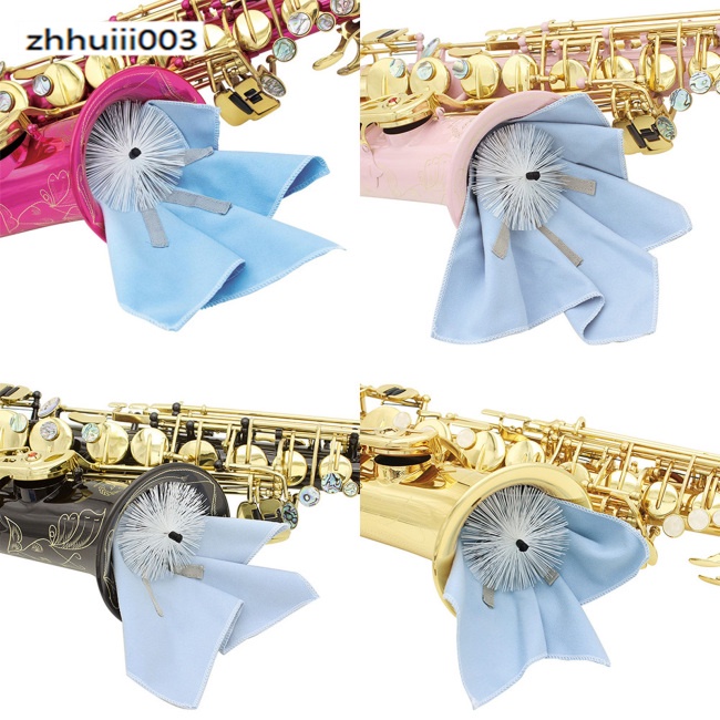 Tăm Bông Vệ Sinh Thân Kèn Saxophone Với Dây Đầu Cọ Bằng Sợi Microfiber Thấm Hút Tốt Tiện Dụng