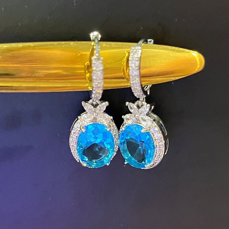 Khuyên Tai Dáng Dài Đính Đá Pha Lê Sang Trọng Cho Nữ