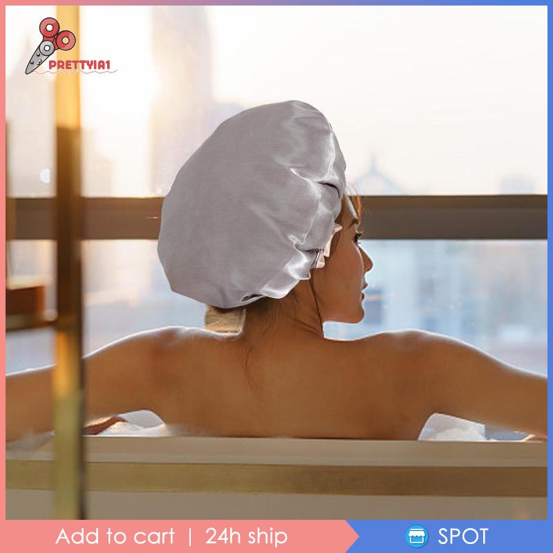 Mũ Tắm Trùm Đầu Chống Thấm Nước Nhiều Lớp Có Thể Tái Sử Dụng Prettyia1