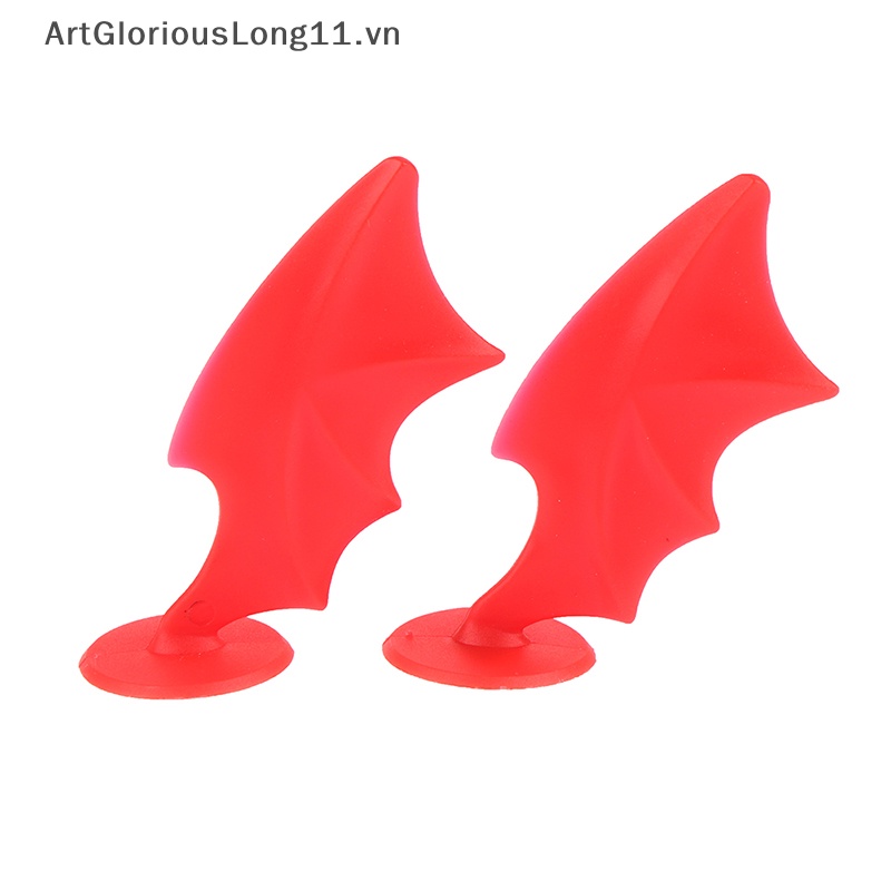 Set 2 Miếng Dán Trang Trí Nón Bảo Hiểm Xe Mô Tô / Xe Hơi Hình Quỷ Độc Đáo