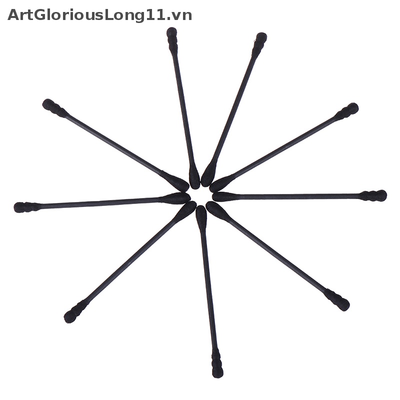 Hộp 200 Tăm Bông Hai Đầu Màu Đen Dùng Một Lần