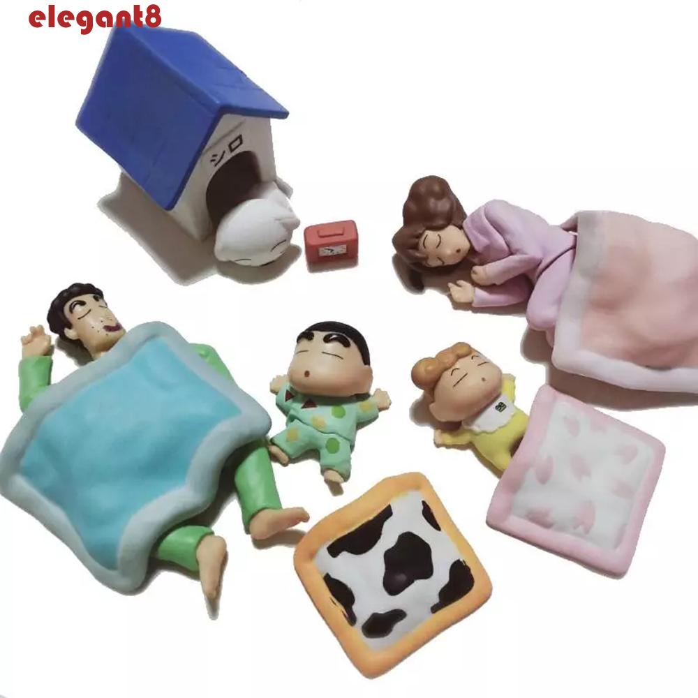 Set 5 Mô Hình Nhân Vật Phim Hoạt Hình Shin-chan Bằng PVC